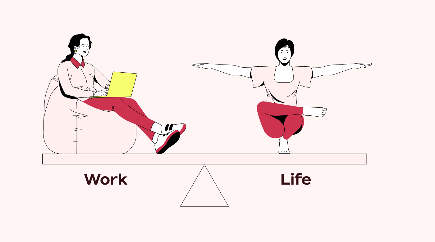 Employee balancing work and life