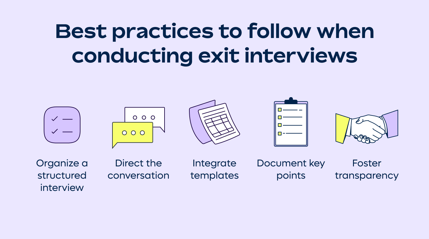 Top best practices for conducting exit interviews