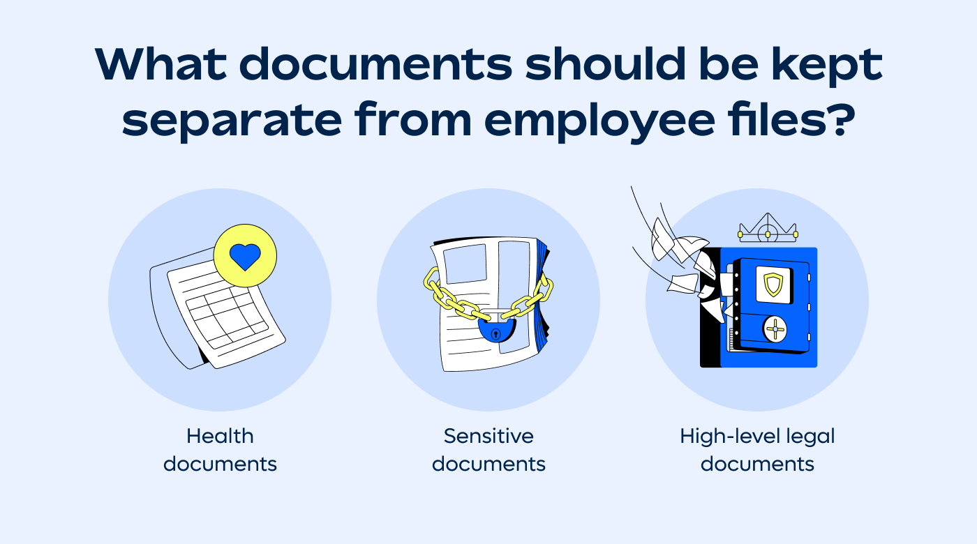 things to separate from employee files