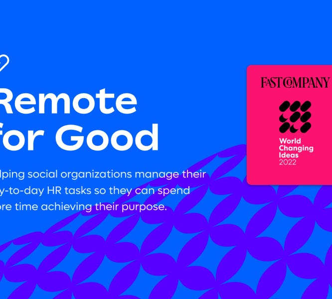 image about Remote for Good recognized as a Fast Company World Changing Idea