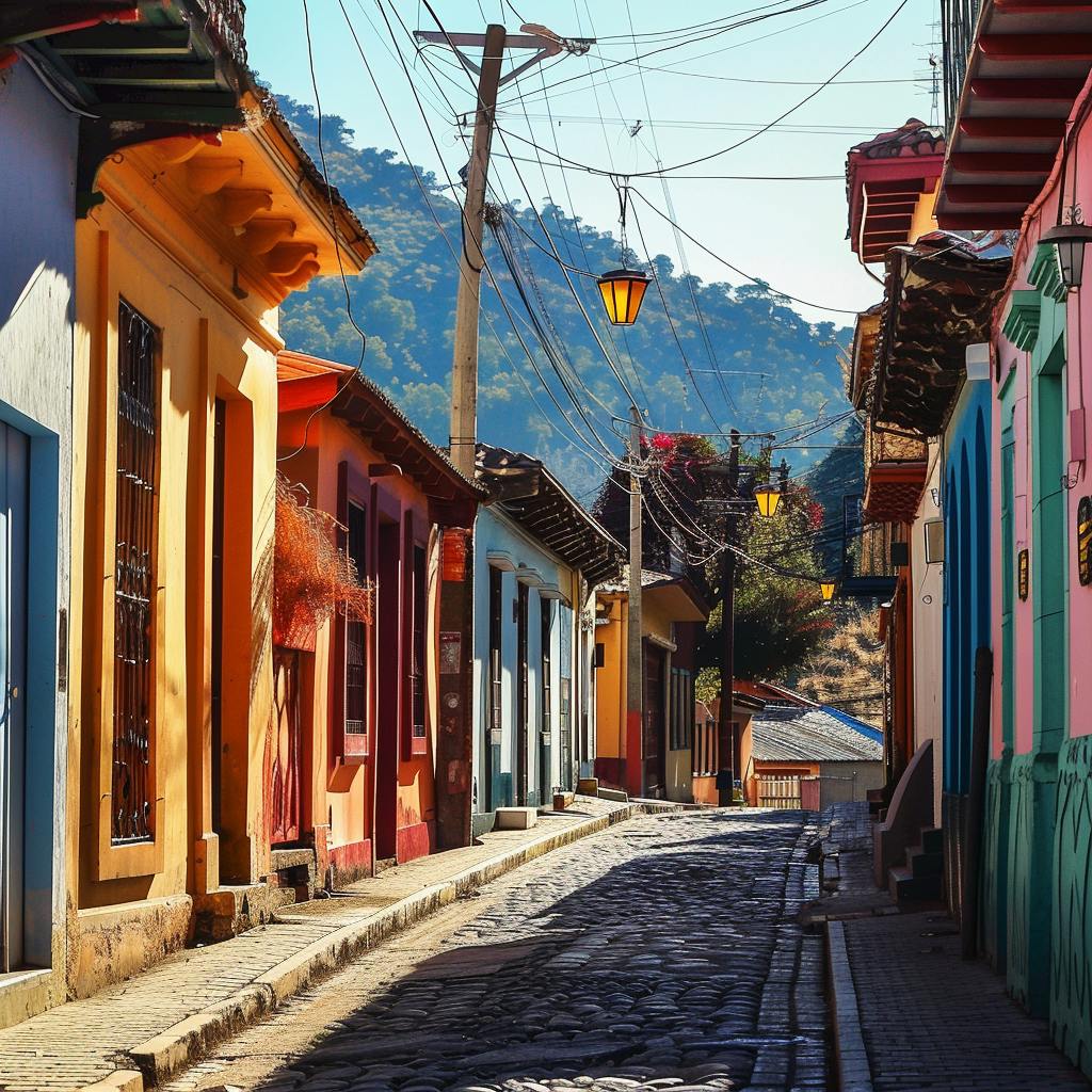 a typical street in chile