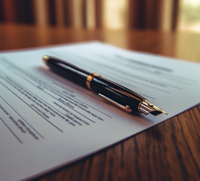 image of an employment contract