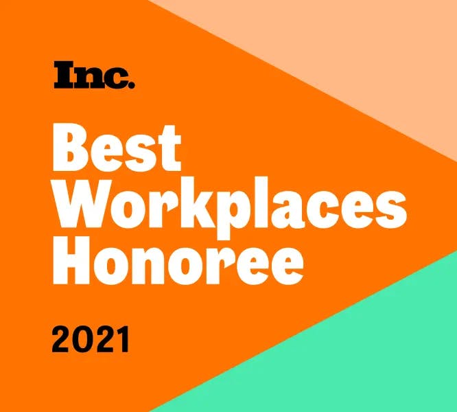 Inc. Best Workplaces Honoree 2021